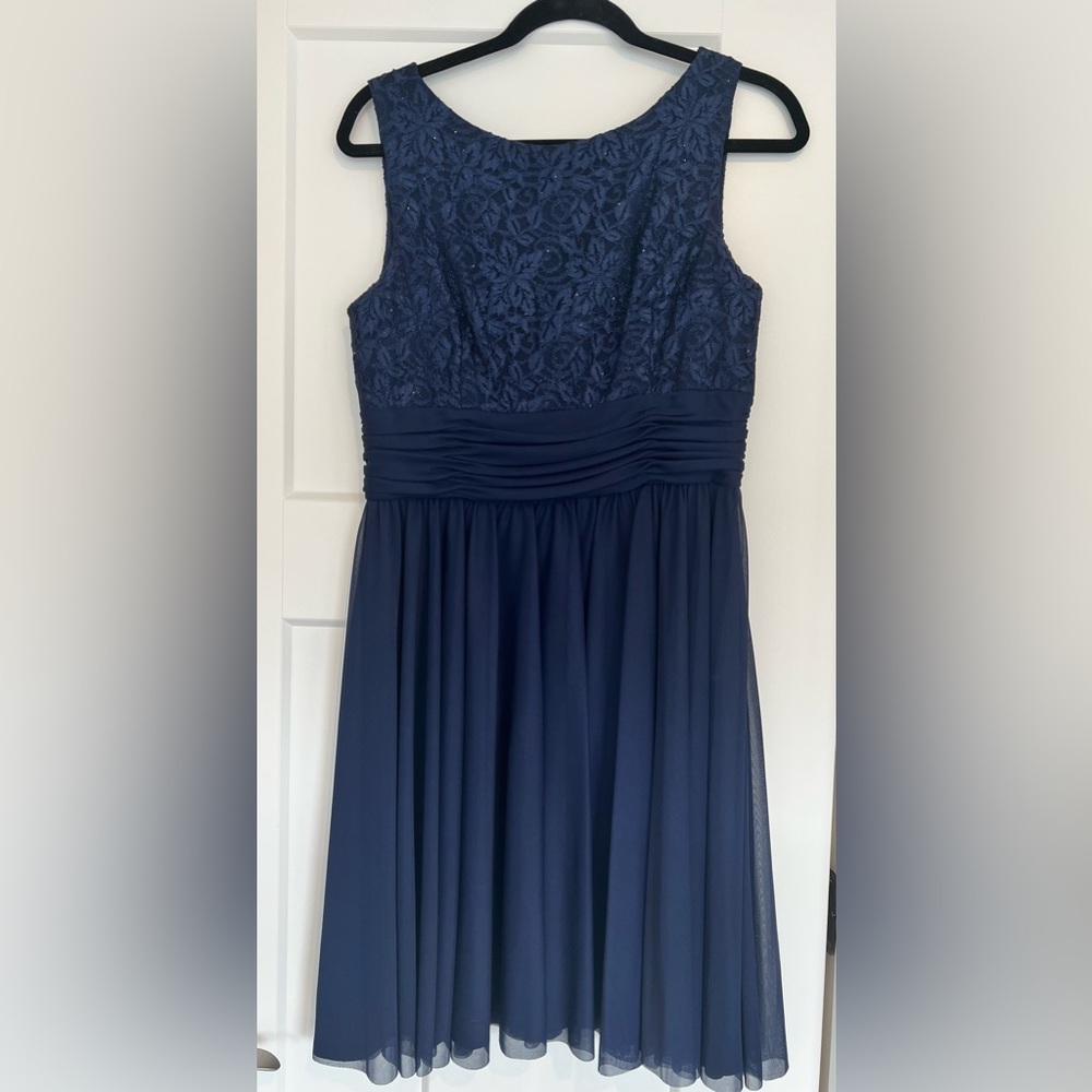 Jessica Howard Evenings navy blue dress size 12